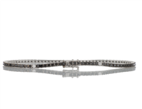 Pulsera Gemoro Hombre Tennis in Oro blanco Diamante Black 1.71 Ct TBB279NB+4 - TBB279NB+4
